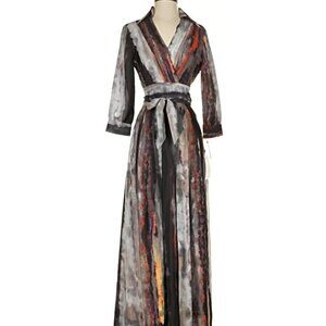 NWT Vince Camuto watercolor fall maxi dress, size 4